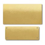 Blank Brass Nameplates in Stock Sizes and Shapes