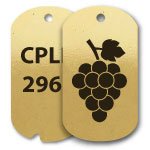 Engraved Brass Military Dog Tags