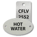 Engraved Stainless Steel Tags Stock Sizes