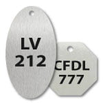Engraved Stock Stainless Steel Key Tags